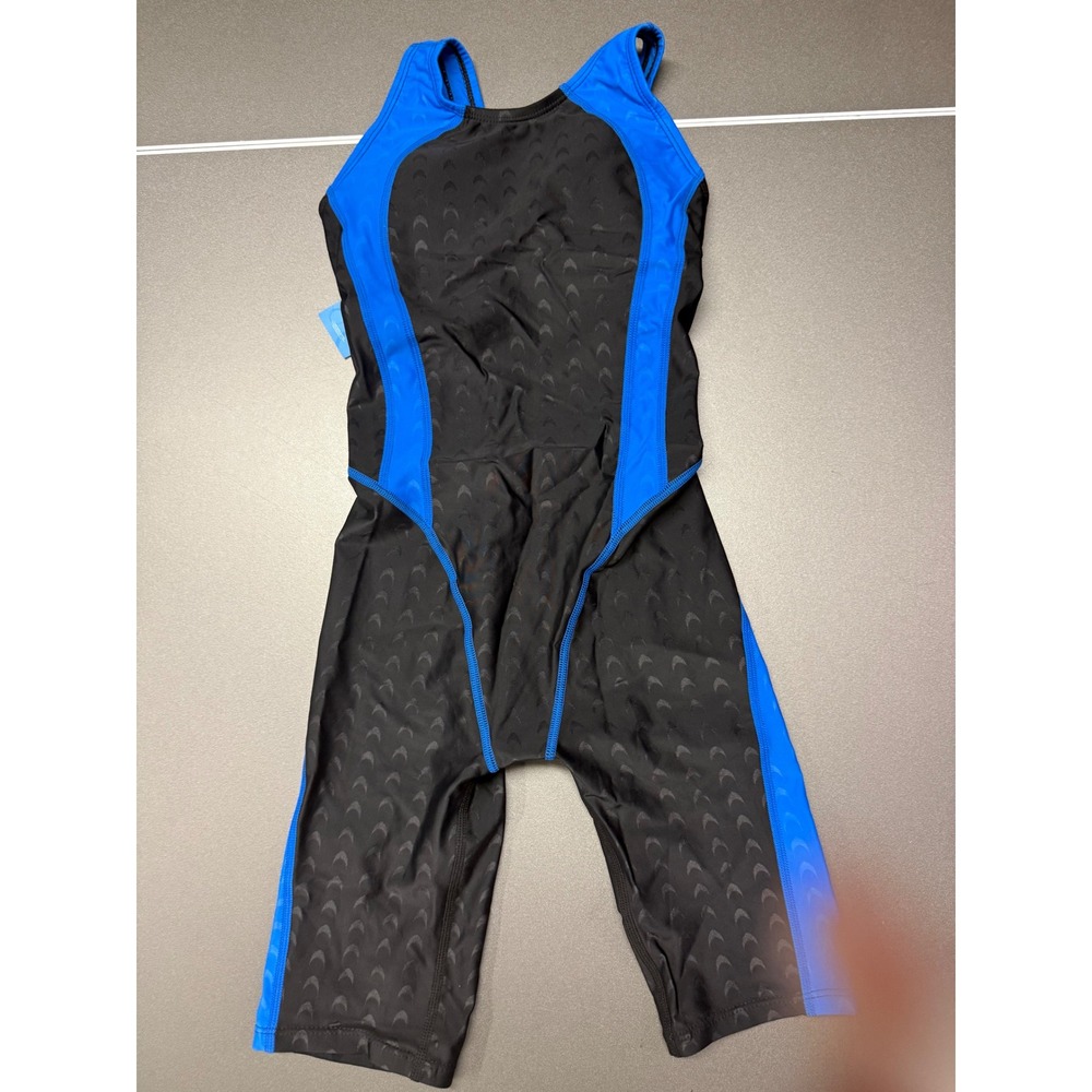 Yingfa Professional Competition Kneeskin Swimsuit Black Blue Size M 155/80